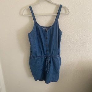 Chambray Denim Romper